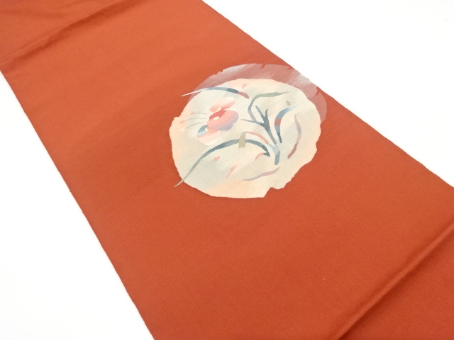 JAPANESE FUKURO OBI / WOVEN ABSTRACT IRIS